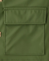 Boys Hooded Rain Jacket - Driftwood Bay