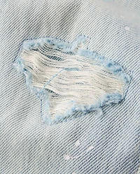 Kids Ripped Paint Splatter Baggy Jeans - Driftwood Bay