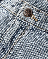 Boys Railroad Striped Denim Carpenter Shorts - Driftwood Bay