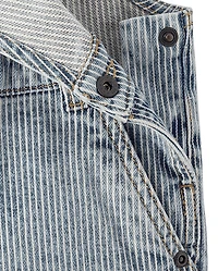 Kids Railroad Striped Denim Overalls - Driftwood Bay