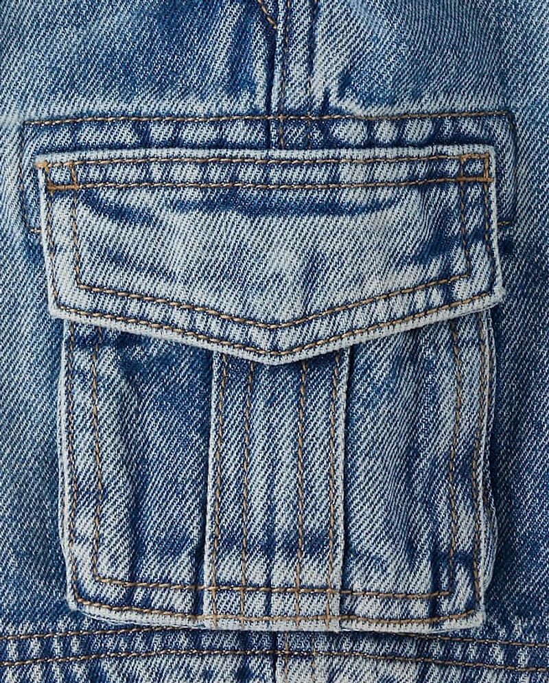 Boys Denim Pull On Cargo Shorts - Little Essentials
