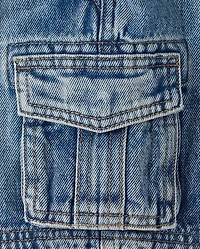 Boys Denim Pull On Cargo Shorts - Little Essentials