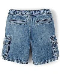 Short cargo en jean pour garçon - Little Essentials