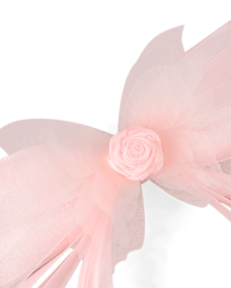 Girls Floral Bow 3-Piece Hair Set - Enchanted Garden