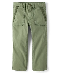 Pantalon cargo teint en pièce pour garçon