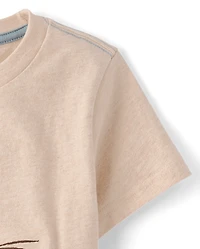 Boys Embroidered Bunny Top - Enchanted Garden