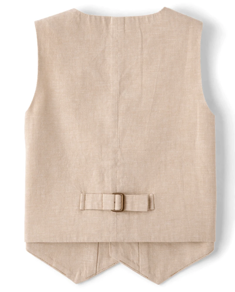 Gilet en lin mélangé pour garçon - Occasions spéciales
