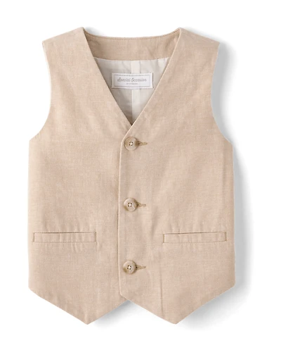 Gilet en lin mélangé pour garçon - Occasions spéciales