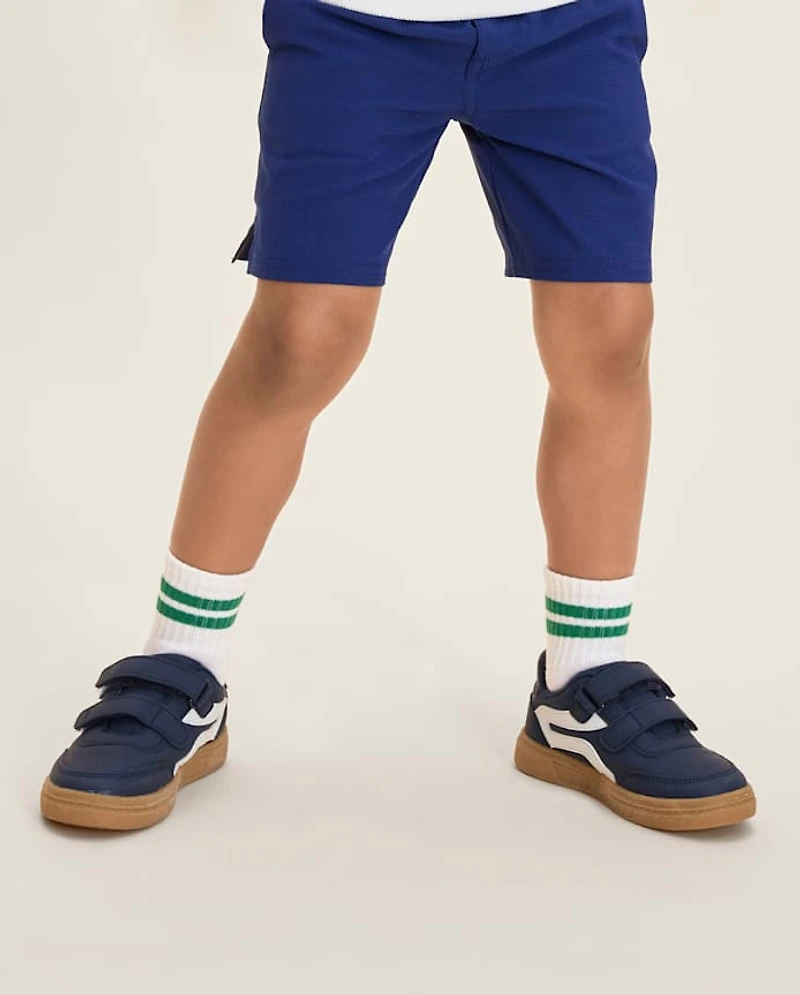 Boys Striped Tennis Crew Socks 3-Pack - Club House