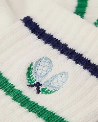 Boys Striped Tennis Crew Socks 3-Pack - Club House