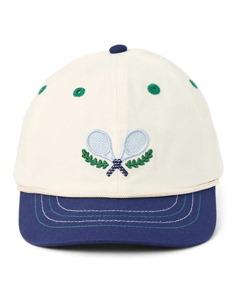 Boys Embroidered Tennis Baseball Hat - Club House