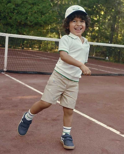 Boys Embroidered Sports Chino Shorts - Club House