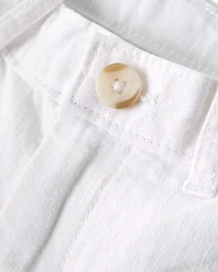 Boys Linen-Blend Chino Shorts