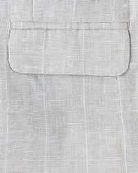 Blazer rayé en lin mélangé pour garçon - Occasions spéciales
