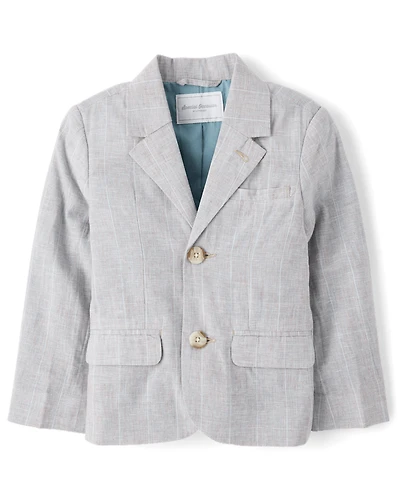 Blazer rayé en lin mélangé pour garçon - Occasions spéciales