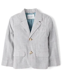 Blazer rayé en lin mélangé pour garçon - Occasions spéciales