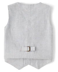 Gilet rayé en lin mélangé pour garçon - Occasions spéciales