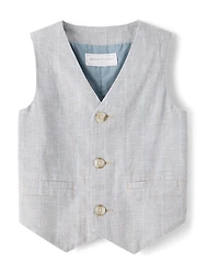 Gilet rayé en lin mélangé pour garçon - Occasions spéciales