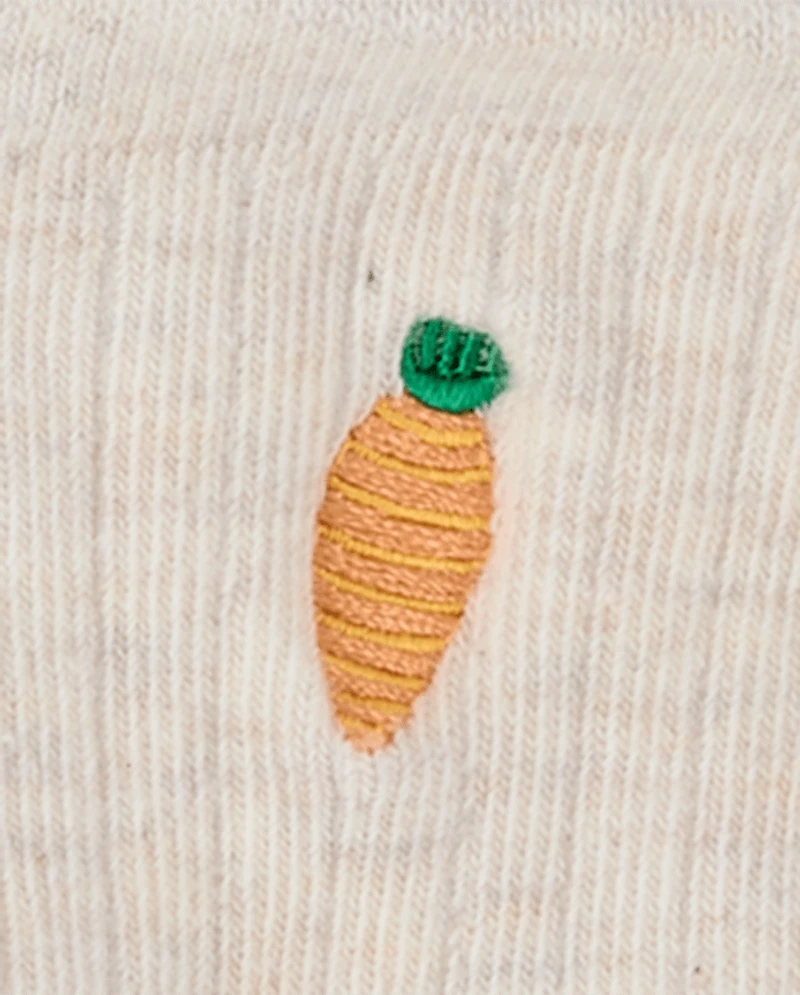Boys Embroidered Bunny Crew Socks 3-Pack - Enchanted Garden