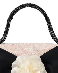 Girls Bow Tweed Bag - Petit Paris