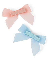 Girls Bow Hair Clip 4-Pack - Enchanted Garden