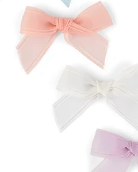 Girls Bow Hair Clip 4-Pack - Enchanted Garden