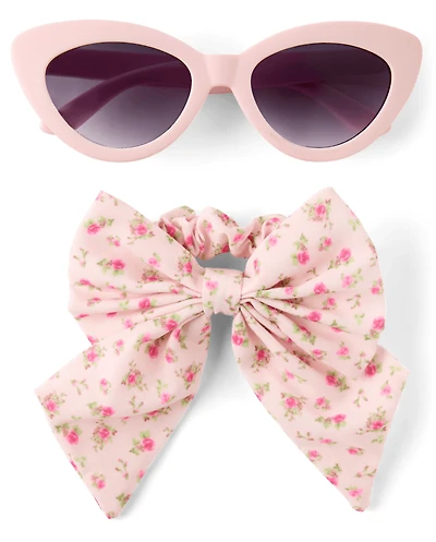 Girl Floral Sunglasses 2-Piece Accessory Set - Swim Shop