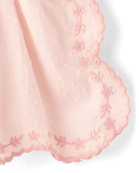Girls Scalloped Eyelet Clip Dot Cover-Up - Swim Shop