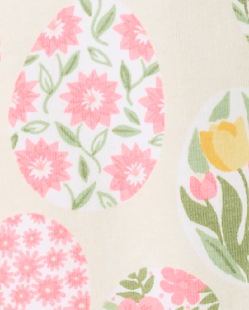 Leggings fleuris pour filles, motif œufs de Pâques - Jardin enchanté