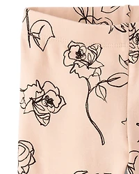 Girls Rose Leggings - Petit Paris