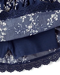 Girls Floral Tiered Skort - Driftwood Bay