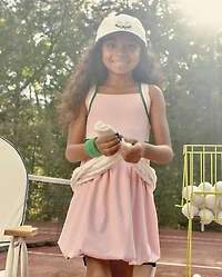 Girls Quick Dry Striped Active Bubble Dress