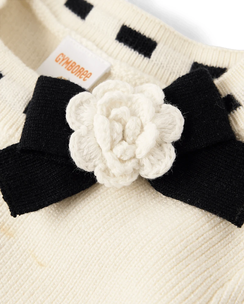 Robe pull plissée contrastée pour fille - Petit Paris