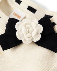 Robe pull plissée contrastée pour fille - Petit Paris