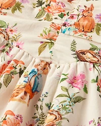 Girls Bunny Ruffle Dress - Enchanted Garden