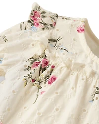Robe à volants fleurie pour fille - Jardin enchanté