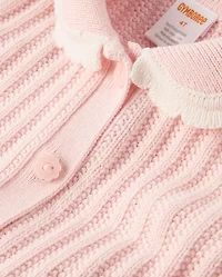 Girls Stitched Peter Pan Sweater Dress - Enchanted Garden
