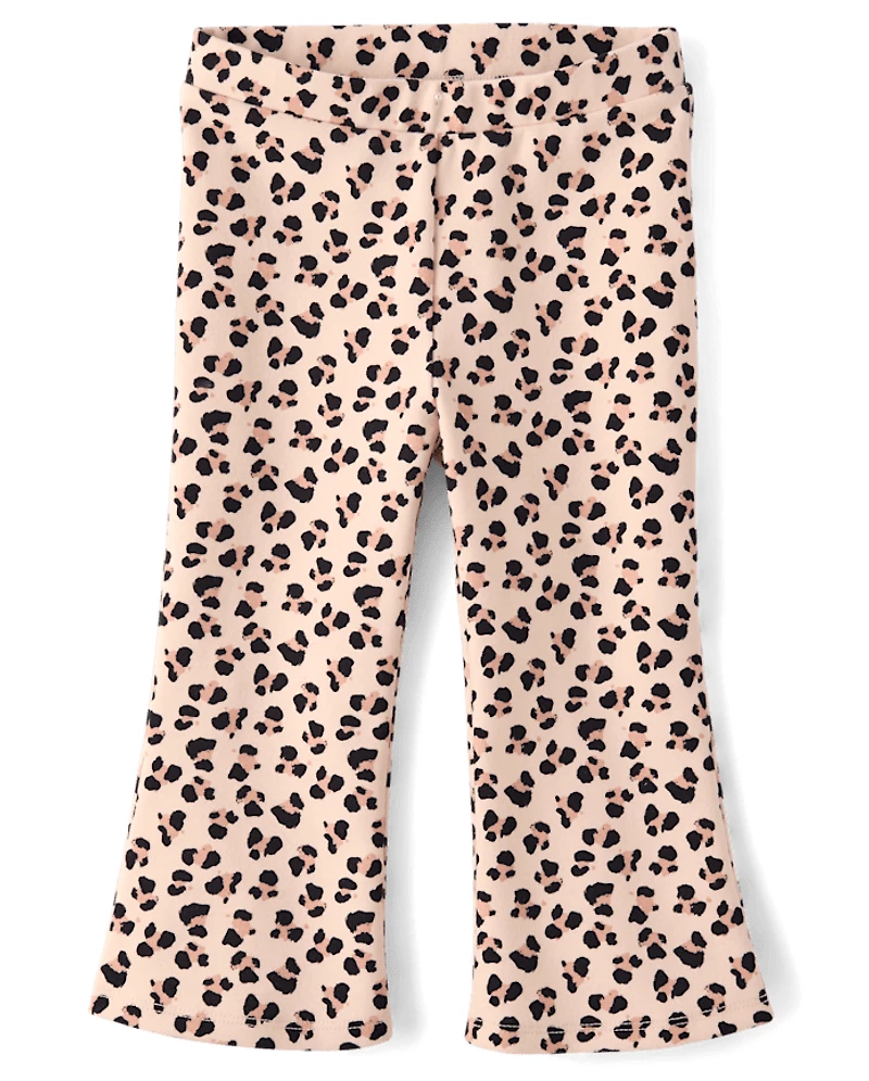 Jeggings évasés léopard pour filles - Petit Paris
