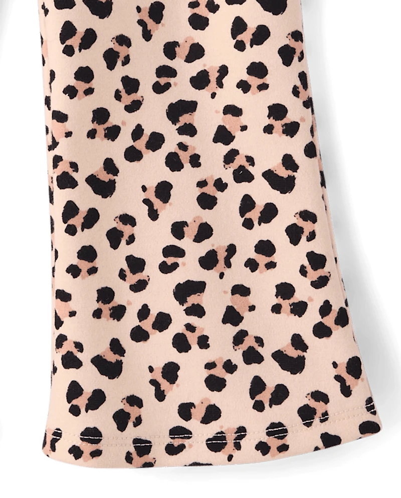 Jeggings évasés léopard pour filles - Petit Paris