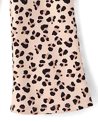 Jeggings évasés léopard pour filles - Petit Paris