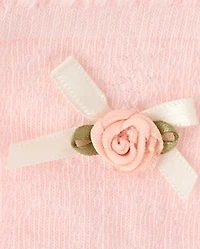 Chaussettes à volants et rosettes pour filles, lot de 2 - Jardin enchanté