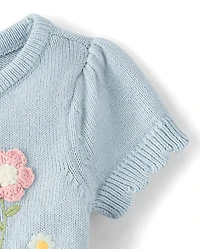 Baby Girls Crochet Floral Tutu Dress - Enchanted Garden