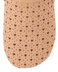 Girls Perforated Heart Clogs - Little Essentials