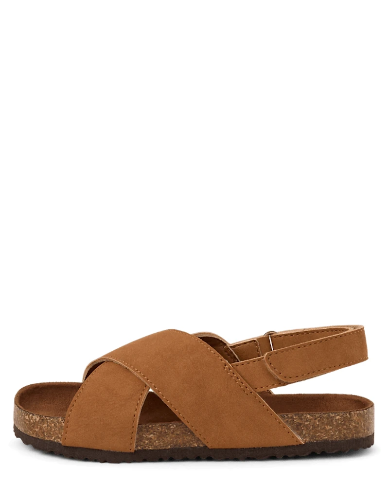 Boys Cross Strap Sandals - Little Essentials
