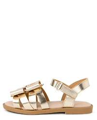 Sandales à nœud métallique pour filles - Little Essentials