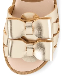 Sandales à nœud métallique pour filles - Little Essentials