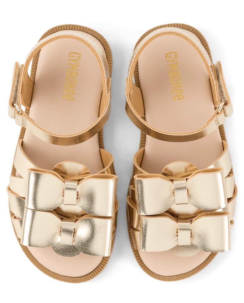 Sandales à nœud métallique pour filles - Little Essentials