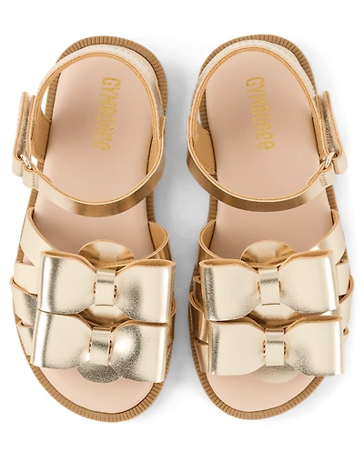 Sandales à nœud métallique pour filles - Little Essentials