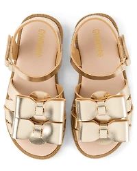 Sandales à nœud métallique pour filles - Little Essentials