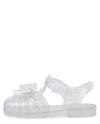 Girls Glitter Bow Jelly Sandals - Little Essentials
